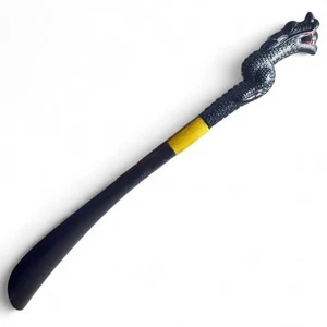 Vintage Japanese Dragon Shoehorn Black Fantasy Asian Style Mythical Beast Wand - Picture 1 of 9