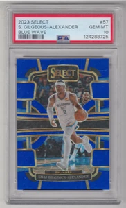2023/24 PANINI SELECT SHAI GILGEOUS-ALEXANDER BLUE WAVE SGA /75 PSA 10 #57 - Picture 1 of 1