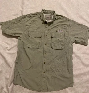 Bimini Bay Mens Sz L Green Shirt Vented Button Up Fishing Hiking Boating - Picture 1 of 7