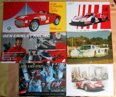 lot de cartes 24 heures du Mans cards postkarten sport automobile motorracing - Photo 1/3