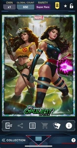 Marvel Collect - Opulent Optics Rogue & Psylocke AWARD Super Rare *DIGITAL - Picture 1 of 2