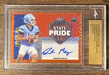 ‼️2023 Leaf Metal DRAKE MAYE Slab Auto RC #1/1 UNC TARHEELS STATE PRIDE 1st Rd?