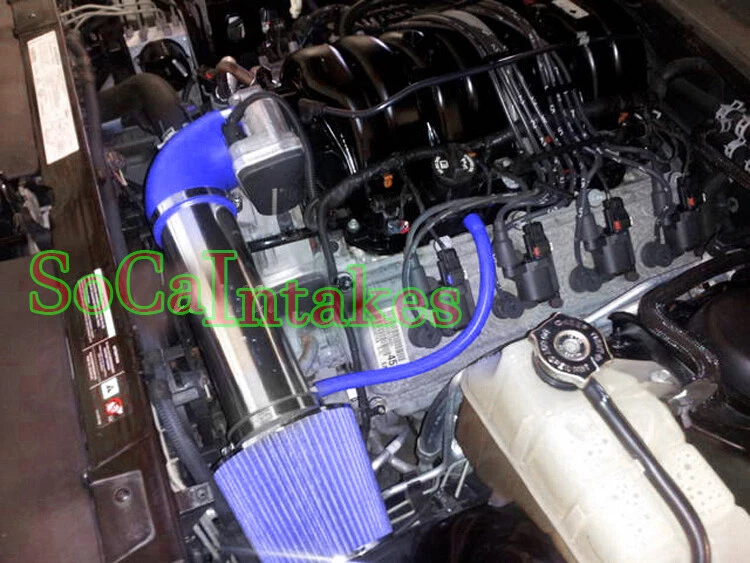 Kit y filtro de admisión de aire azul para Chrysler 300C 2005-2010 5,7 L V8, 6,1 L SRT8 V8 Foto 1 de 1