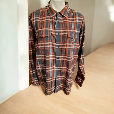 Patagonia Organic Cotton Red & Black Plaid Button-Up Men's Large  - Image 1 of 4