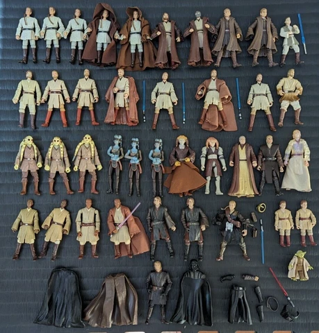 Star Wars Huge Jedi Lot Obi-Wan Anakin Aayla Kit Mace Windu Saesee Zett Yoda Cover
