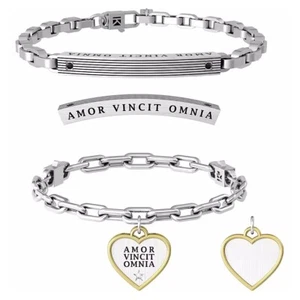 Set Bracciali Rigidi Kidult Love Lui & Lei L'Amore Vince Tutto 732131 - Foto 1 di 1