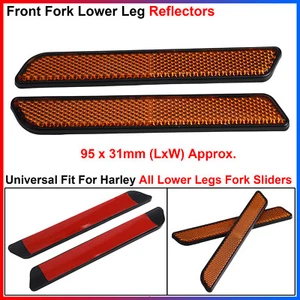 Universal For Harley All Lower Legs Fork Sliders Front Fork Lower Leg Reflectors - Foto 1 di 8