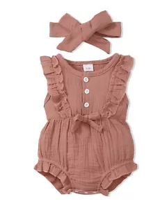 Toddler Baby Girls Rompers Summer Jumpsuit One-Piece Bodysuit Baby Girl Rompe... - Picture 1 of 6