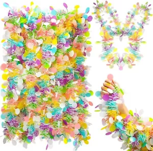32.8 Feet X 4 Inches Easter Tinsel Garland with Colorful Egg Decorations, Easter - Picture 1 of 7