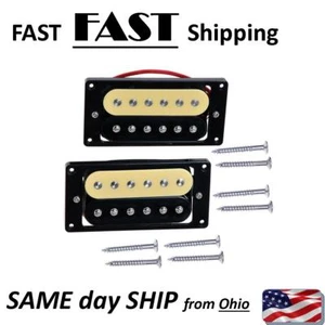 W&B - Double Coil Humbucker Electric Guitar Pickups Neck and Bridge Pickup Combo - Picture 1 of 4