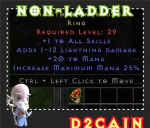 Diablo 2 D2R SC⭐️Non-Ladder⭐️Soj Stone of Jordan⭐️PC/SWITCH/PS - Picture 1 of 1