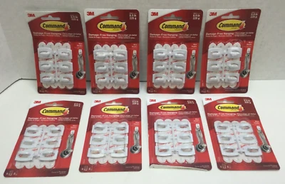 Command Mini Light Clips, White, Damage Free, 6 Hooks & 8 Strips, 48 Total Clips - Image 1 of 3