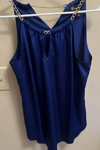 Tanque azul para mujer INC International Concepts talla pequeña - Imagen 1 de 4