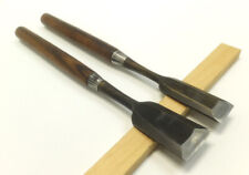 Japanese vintage chisel Tsuki Nomi 初風 30mm 43mm 403mm 398mm long Set of 2
