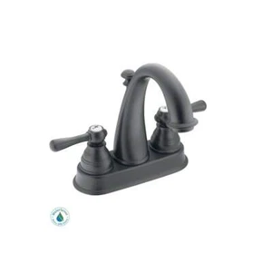 Moen 6121WR Double Handle Centerset Bathroom Faucet in Wrought Iron - Picture 1 of 1