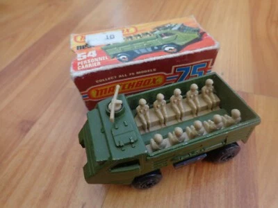 VINTAGE MATCHBOX LESNEY SUPERFAST NO.54 PERSONNEL CARRIER EXCELLENT BOXED - Image 1 of 2