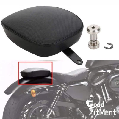 For Harley Forty Eight XL1200X Sportster 883 Black Passenger Rear Pillion Seat - Image 1 of 4