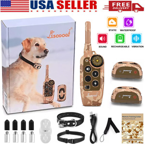 Dog Training Collar Recharge Remote Control Electric Pet Shock Vibration US SELL