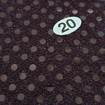 3mm Sequin sparkle Fabric One Way Natural Stretch Jersey American Metallic Trans - Image 1 of 4