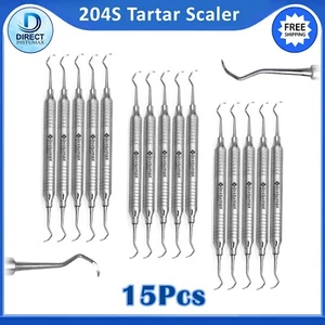 Sickle Scaler 204S Dental Hand Instruments Pro Periodontal Pick Hygiene Tool - Picture 1 of 3