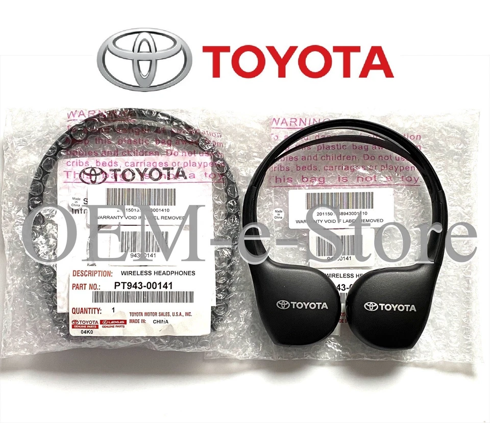 Toyota Sequoia Highlander 2013-2022 sistema de entretenimiento DVD auriculares inalámbricos Foto 1 de 1