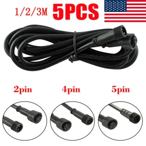 5 x 1M-3M 4pin/2pin Waterproof Extension Cable Power Cord for FVTLED Deck Light - Picture 1 of 14