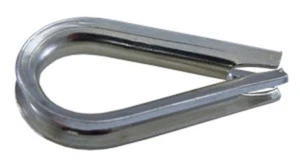25 AN Type Zinc Plated Wire Rope Thimbles, 3/32"-1/8" - Picture 1 of 1