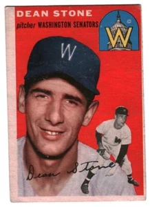 1954 Topps #114 Dean Stone, Washington Senators - Picture 1 of 3