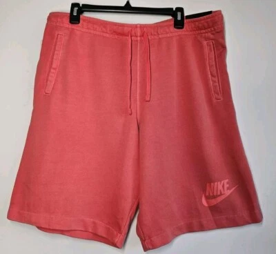 Nike Men Washed Sweat Active Shorts red sz M 893295 634 New! - Image 1 of 4