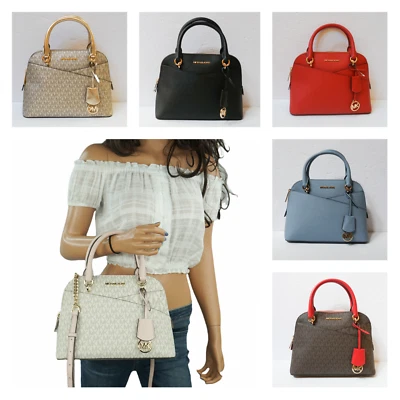 Michael Kors Jet Set Travel Medium Dome Satchel Shoulder Crossbody Bag $428 - Image 1 of 4