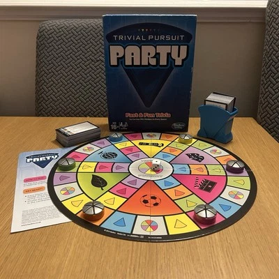 Trivial Pursuit Party Board Game Hasbro Games Complete. Some Wear To Box 2013 - Image 1 of 4
