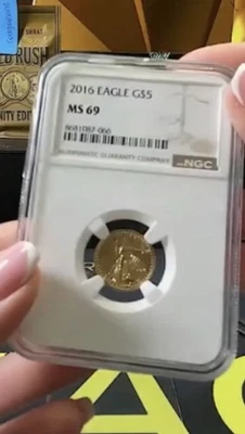 2016 & 2017 GOLD 1/10 $5. ‘2’ Gold Graded 1/10s.  Get Gold Duo - Image 1 of 4