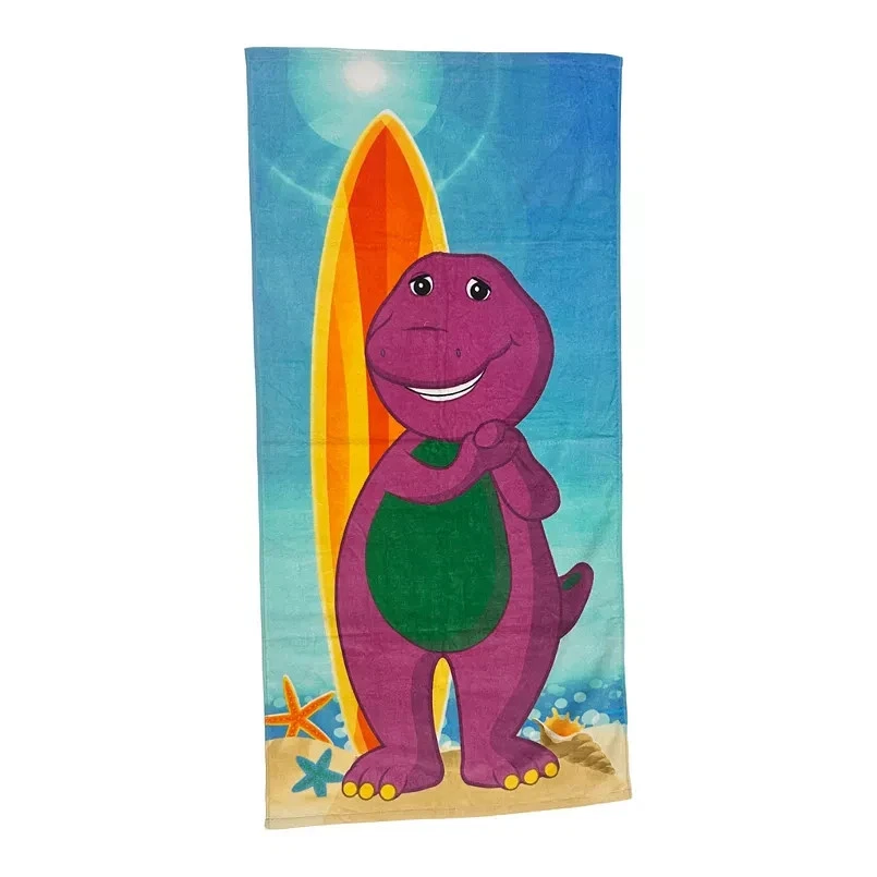Toalla de playa Barney el dinosaurio púrpura para niños 28" x 58" NUEVA Foto 1 de 1