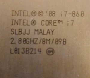 Intel 4 core 8 thread i7 860 CPU - Picture 1 of 2
