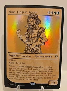 Nine-Fingers Keene (Showcase) MTG Commander LegendsBattle for Baldur's Gate Foil - Picture 1 of 3