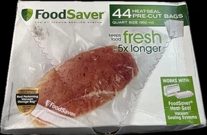 Bolsas selladoras de alimentos al vacío Foodsaver de 1 cuarto 44 quilates precortadas para almacenamiento hermético de alimentos - Imagen 1 de 4