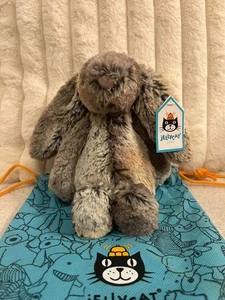 Jellycat BNWT "I am Small Bashful Bunny Cottontail" Little BASS6BW Retired Rare - Picture 1 of 11