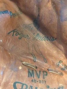Vintage Spalding Roger Maris MVP Model Baseball Glove 42-397 Made In USA 60s - Picture 1 of 12