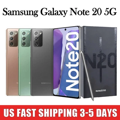 New Sealed Samsung Galaxy Note 20 5G 128GB Factory Unlocked T-Mobile Att Verizon