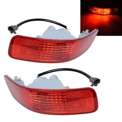 Par de luces antiniebla traseras reflectoras parachoques trasero para Mitsubishi Outlander 2007-2012 Foto 1 de 4