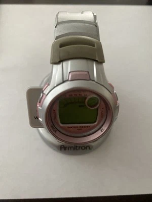 Reloj digital deportivo Armitron alarma crónica WR 165 pies rosa Foto 1 de 4