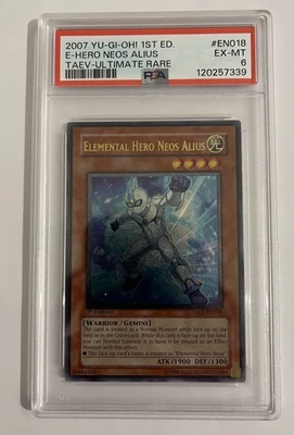 Elemental Hero Neos Alius TAEV - EN018 Ultimate Rare PSA 6 EX - MT EURO - Image 1 of 4