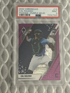 Cal Raleigh 2022 Chronicles Phoenix Rookie Purple Mojo RC /99 PSA 9 Mint Low Pop - Bild 1 von 12