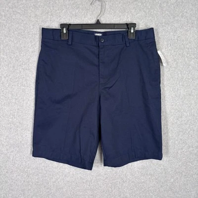 Lands End Boys Chino Short 20H Navy Knee Length Adjustable Waist School Uniform  - Image 1 of 4