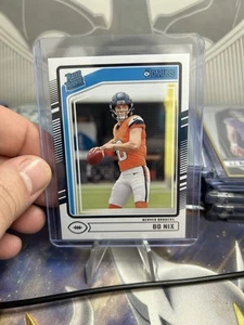 Bo Nix 2024 Panini Donruss Aqueous Test 369 Rated Rookie RC Broncos Case Hit - Picture 1 of 2
