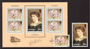 Juego de estampillas de arte de flores 1986 sin montar o nunca montadas como nuevas - Imagen 1 de 1