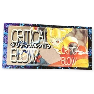 Sony PlayStation 1 Ps1 Critical Blow Rare Official Memory Card Sticker - Picture 1 of 1