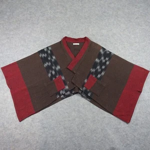 Yasuko Kurisaka Strickjacke Damen One Size Braun Kimono Ethno Lagenlook Boho Vintage - Bild 1 von 16