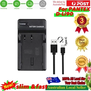 USB Battery LED Charger For Pentax D-Li90 DLI90 DL190 D-BC90 K-BC90 39830 39835 - Picture 1 of 19