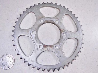 75 SUZUKI TS100 TS100M HONCHO SUNSTAR RODA DENTADA TRASEIRA DE ACIONAMENTO PRIMÁRIO 47T - Imagem 1 de 4